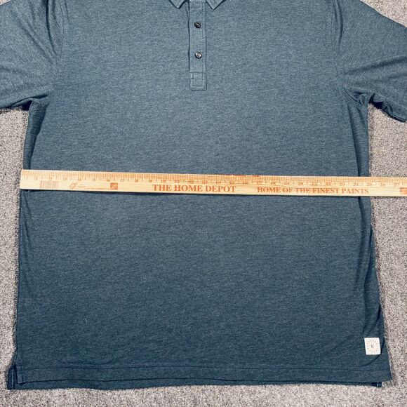 LINKSOUL Tempus Fugit Cool Gray Polo Shirt Organic Men's XXL 2XL - Picture 6 of 6